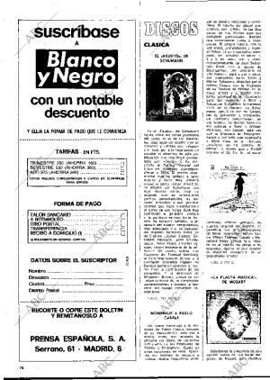 BLANCO Y NEGRO MADRID 05-04-1975 página 78