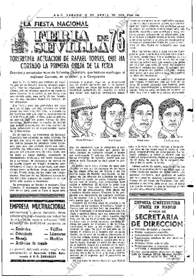 ABC MADRID 12-04-1975 página 101