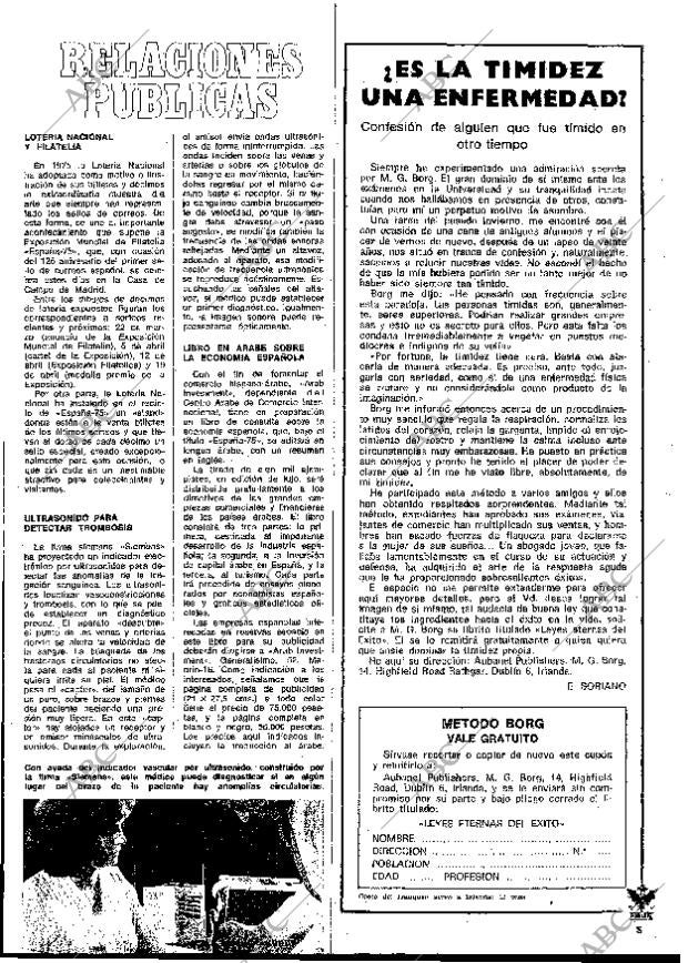 BLANCO Y NEGRO MADRID 12-04-1975 página 5