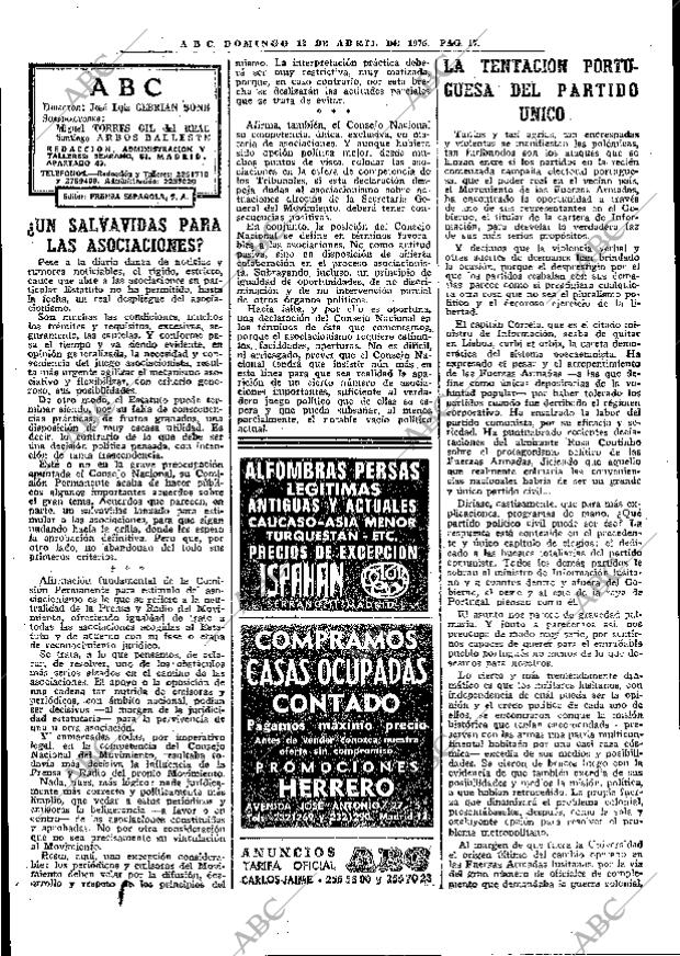 ABC MADRID 13-04-1975 página 17