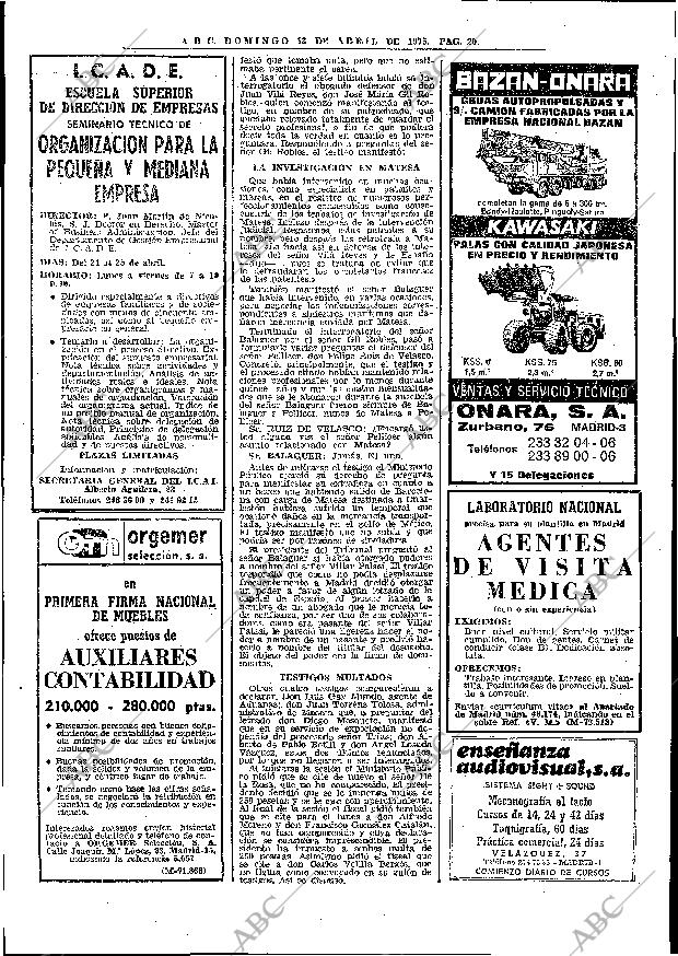 ABC MADRID 13-04-1975 página 20