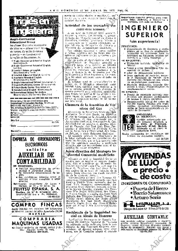 ABC MADRID 13-04-1975 página 36