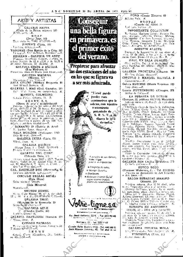 ABC MADRID 13-04-1975 página 45