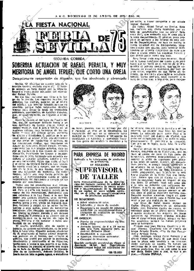 ABC MADRID 13-04-1975 página 96