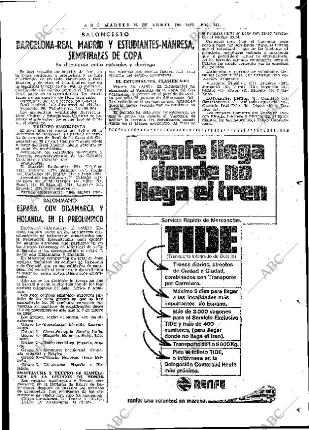 ABC MADRID 15-04-1975 página 111