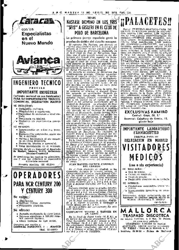 ABC MADRID 15-04-1975 página 114