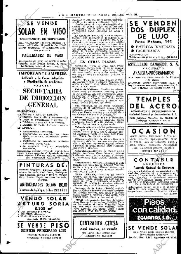 ABC MADRID 15-04-1975 página 118