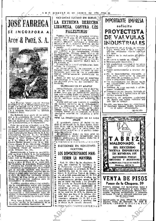 ABC MADRID 15-04-1975 página 42
