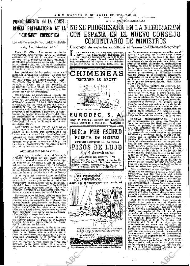 ABC MADRID 15-04-1975 página 49