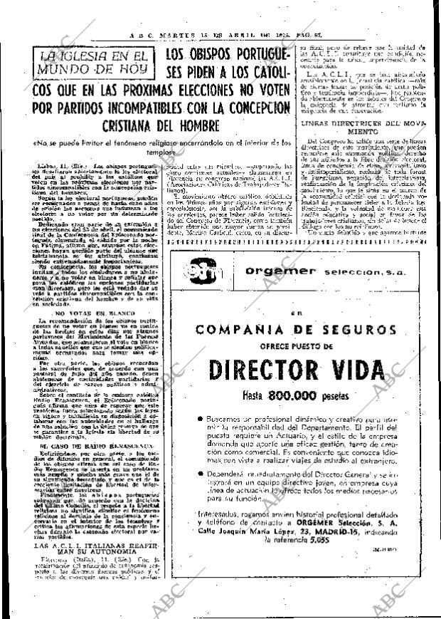 ABC MADRID 15-04-1975 página 57