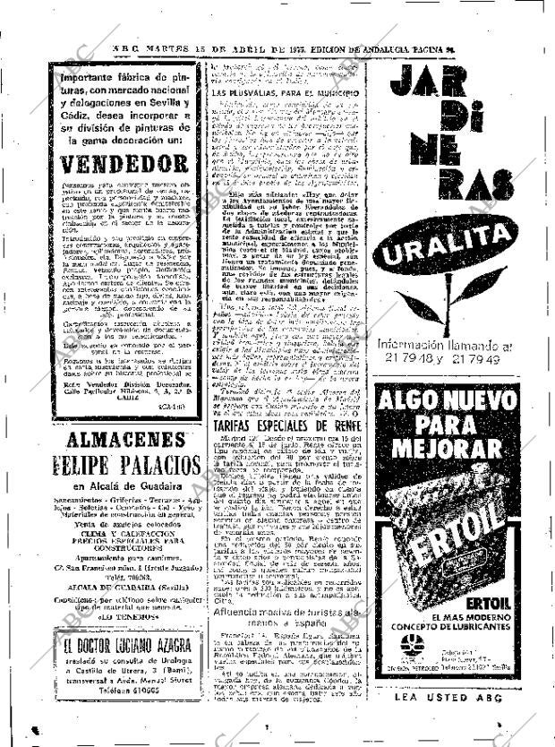 ABC SEVILLA 15-04-1975 página 96