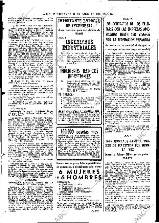 ABC MADRID 16-04-1975 página 106
