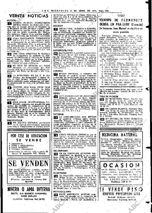 ABC MADRID 16-04-1975 página 109
