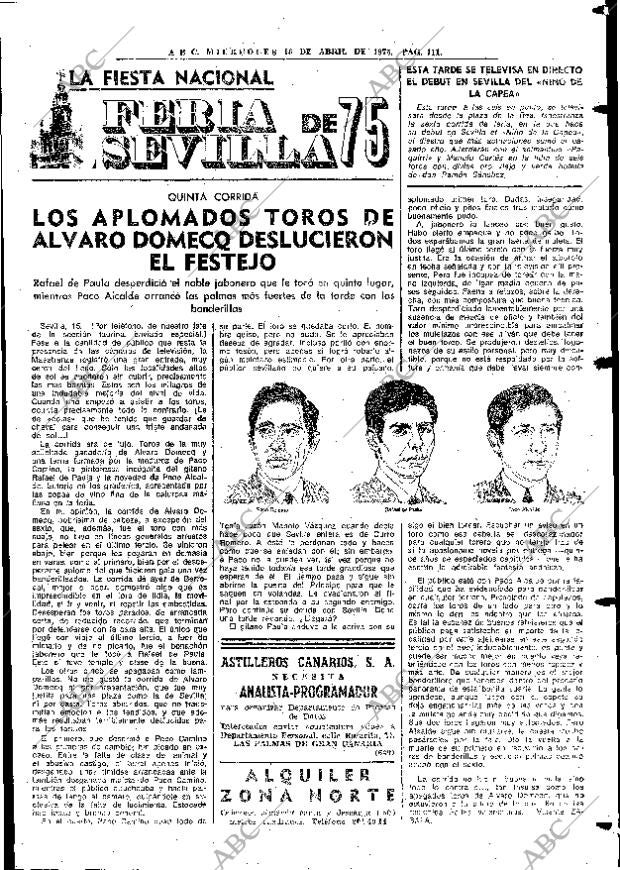 ABC MADRID 16-04-1975 página 111