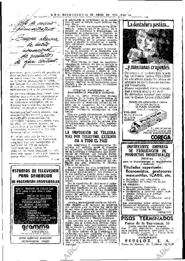 ABC MADRID 16-04-1975 página 34