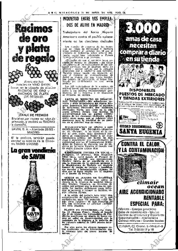ABC MADRID 16-04-1975 página 36