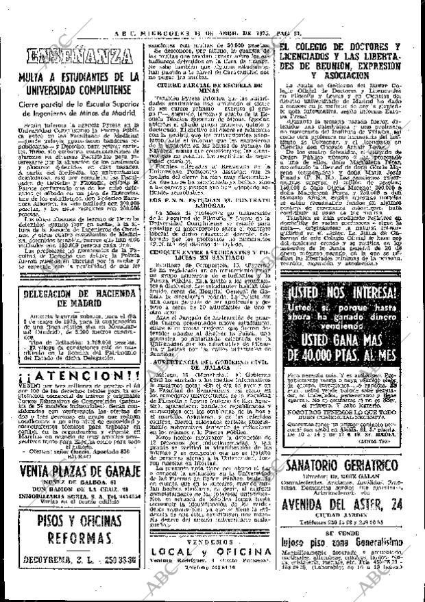 ABC MADRID 16-04-1975 página 37