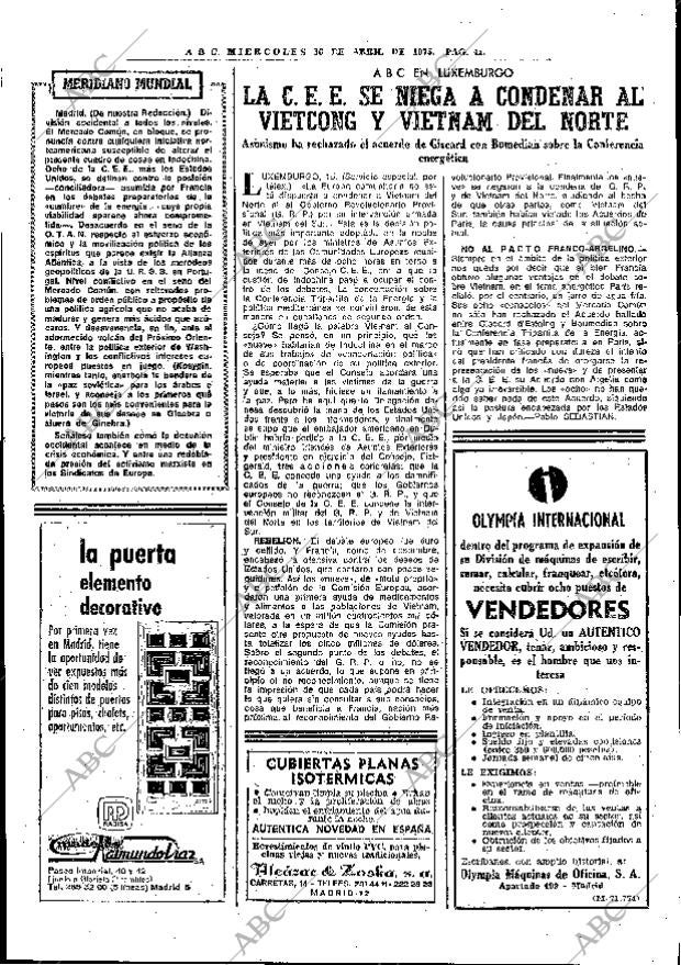 ABC MADRID 16-04-1975 página 41