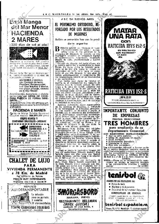 ABC MADRID 16-04-1975 página 46