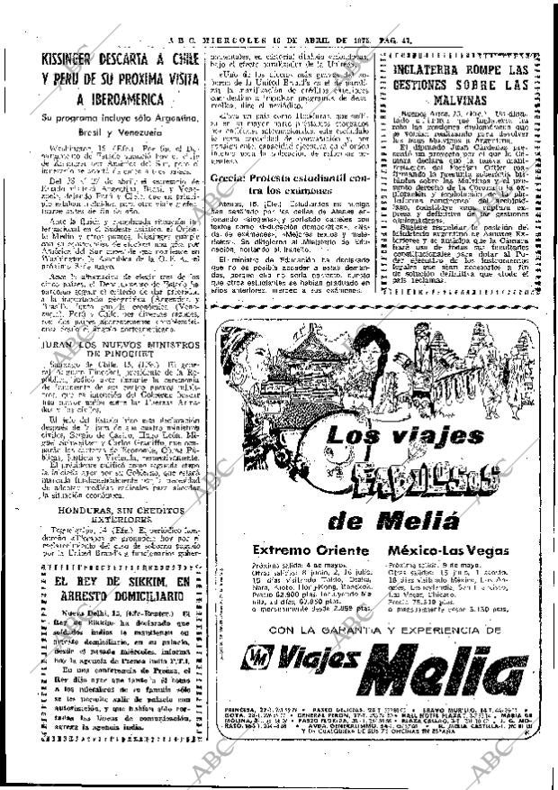 ABC MADRID 16-04-1975 página 47