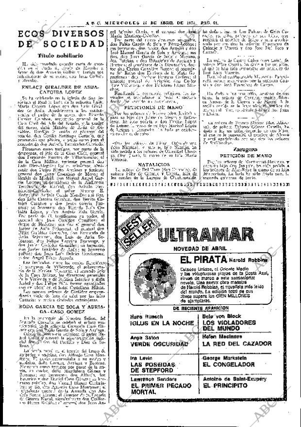 ABC MADRID 16-04-1975 página 61