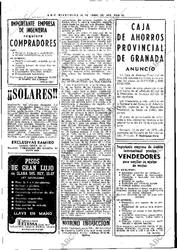 ABC MADRID 16-04-1975 página 64