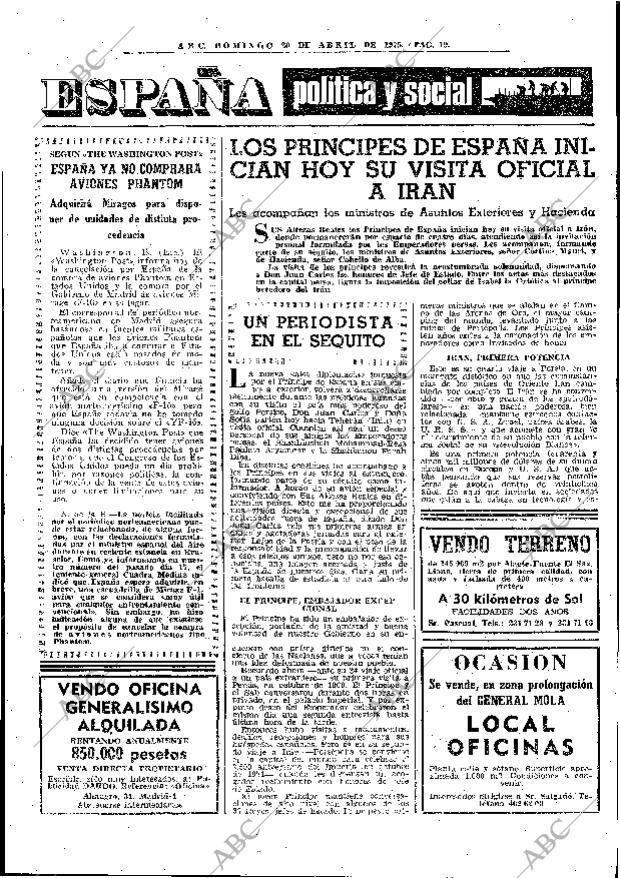 ABC MADRID 20-04-1975 página 19