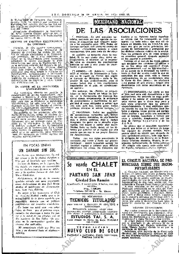 ABC MADRID 20-04-1975 página 23