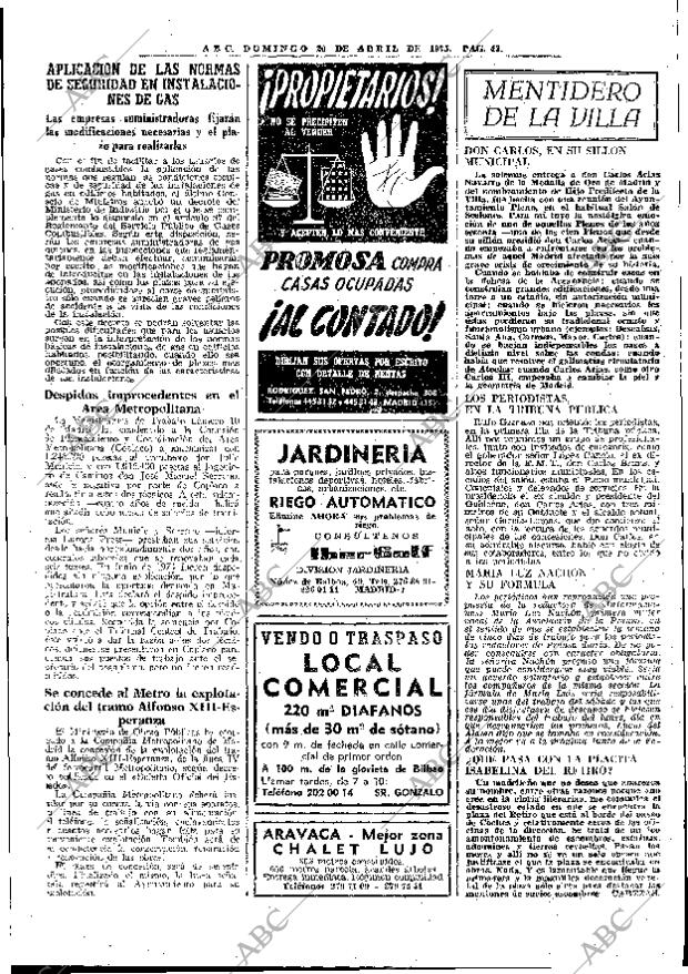 ABC MADRID 20-04-1975 página 43