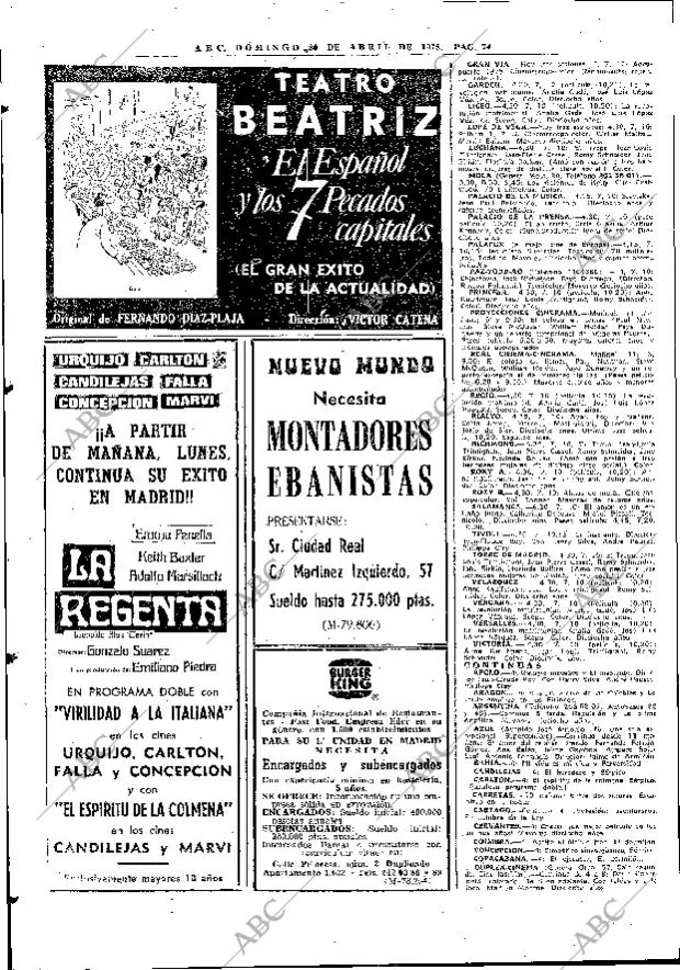 ABC MADRID 20-04-1975 página 74