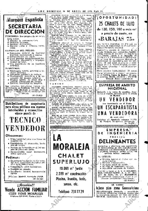 ABC MADRID 20-04-1975 página 77