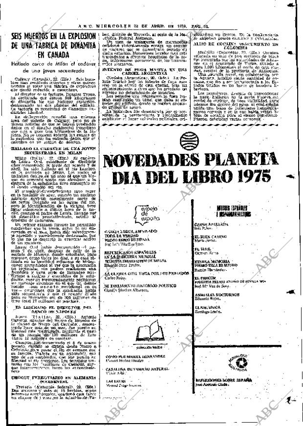 ABC MADRID 23-04-1975 página 115