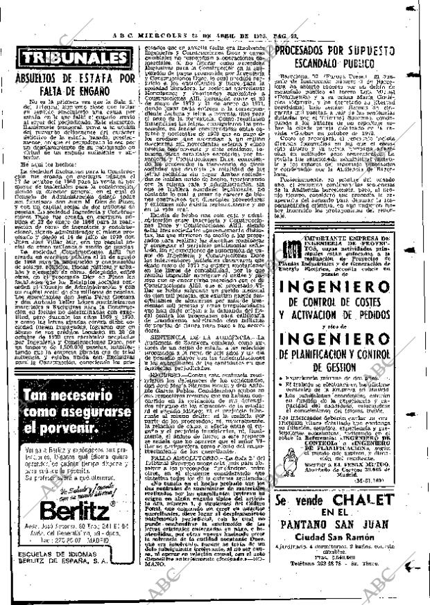 ABC MADRID 23-04-1975 página 117