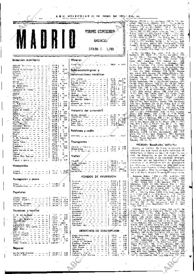 ABC MADRID 23-04-1975 página 73