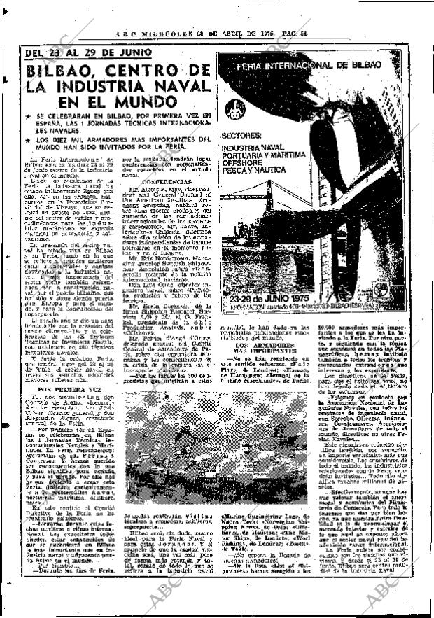 ABC MADRID 23-04-1975 página 78