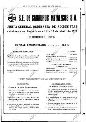 ABC MADRID 24-04-1975 página 117