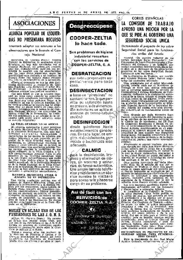 ABC MADRID 24-04-1975 página 34