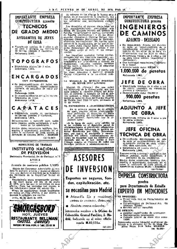 ABC MADRID 24-04-1975 página 36