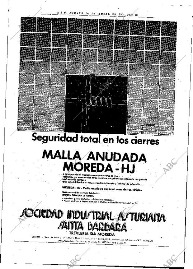 ABC MADRID 24-04-1975 página 44