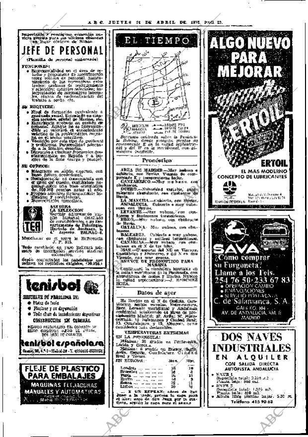 ABC MADRID 24-04-1975 página 54