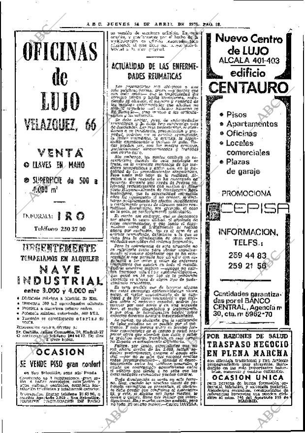 ABC MADRID 24-04-1975 página 62