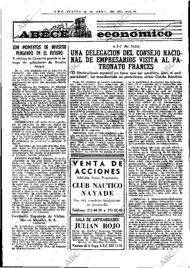ABC MADRID 24-04-1975 página 69