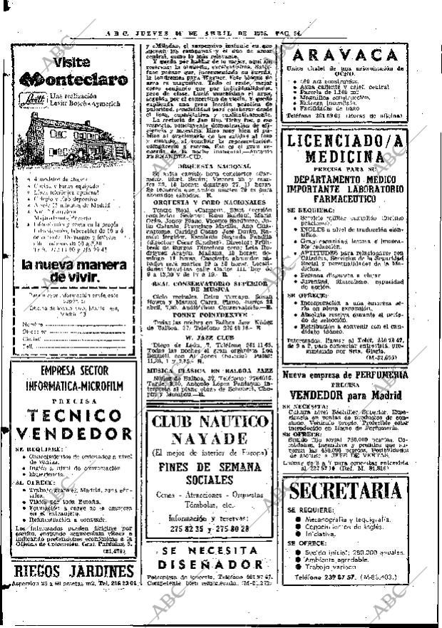 ABC MADRID 24-04-1975 página 78