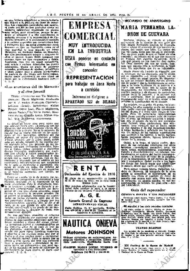 ABC MADRID 24-04-1975 página 80