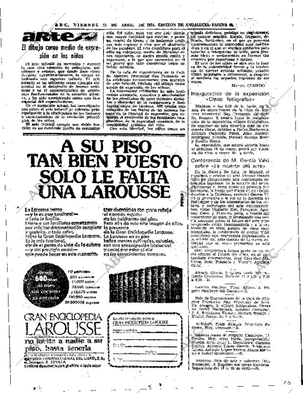 ABC SEVILLA 25-04-1975 página 43