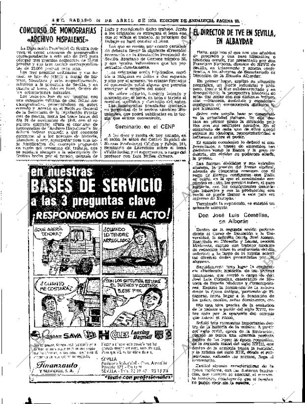 ABC SEVILLA 26-04-1975 página 57