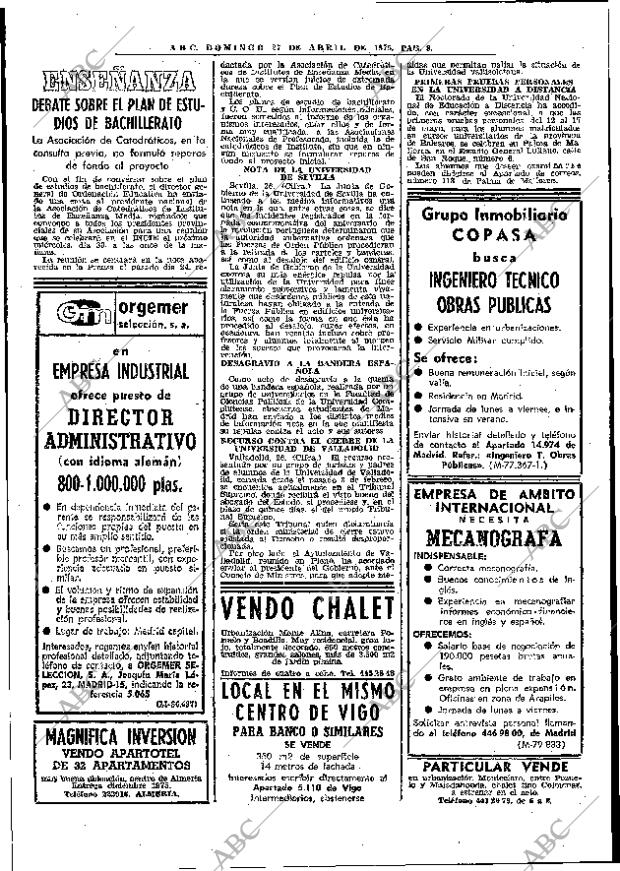 ABC MADRID 27-04-1975 página 24