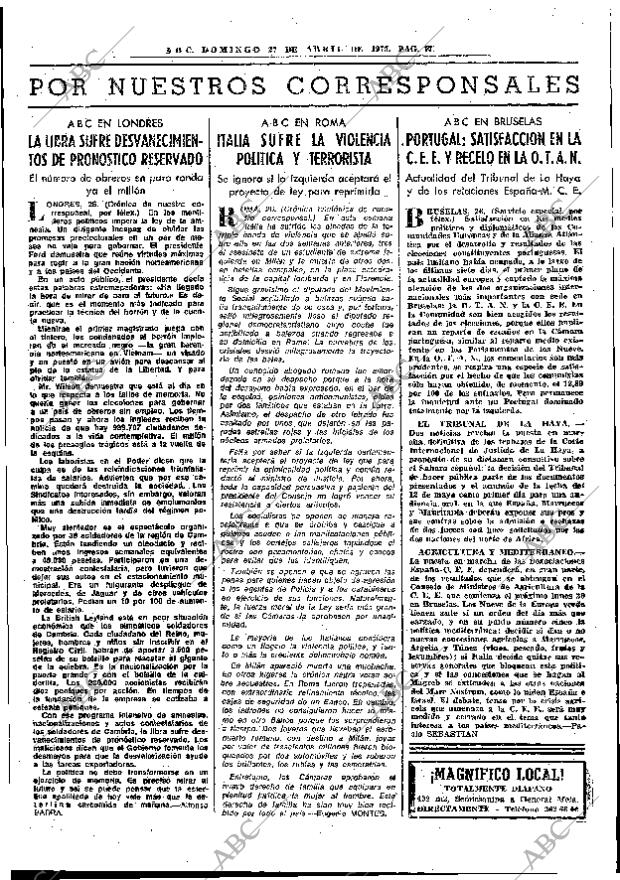 ABC MADRID 27-04-1975 página 33