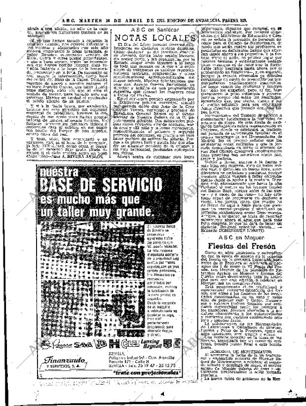 ABC SEVILLA 29-04-1975 página 109
