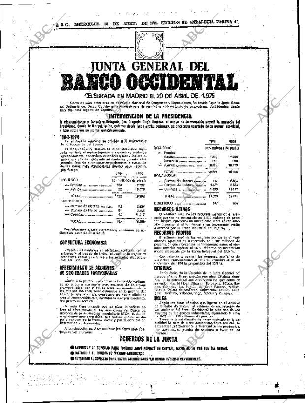 ABC SEVILLA 30-04-1975 página 45
